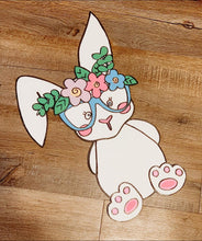 Load image into Gallery viewer, Cut and Traced Bunny with Glasses