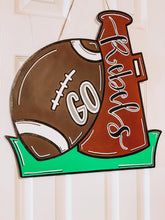 Load image into Gallery viewer, Cut and Traced Football and Megaphone