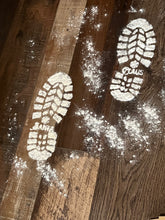 Load image into Gallery viewer, Santa Footprints Template