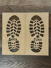 Load image into Gallery viewer, Santa Footprints Template