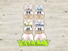 Load image into Gallery viewer, Easter Bunnies Family Painted Door Hanger