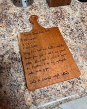 Load image into Gallery viewer, Custom Recipe Cutting Board
