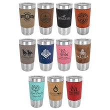 Load image into Gallery viewer, Leatherette Tumbler with Lid