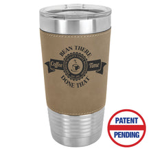 Load image into Gallery viewer, Leatherette Tumbler with Lid