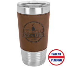 Load image into Gallery viewer, Leatherette Tumbler with Lid