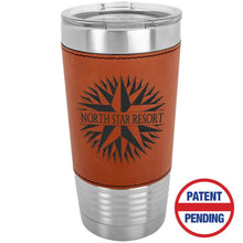 Load image into Gallery viewer, Leatherette Tumbler with Lid