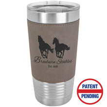 Load image into Gallery viewer, Leatherette Tumbler with Lid