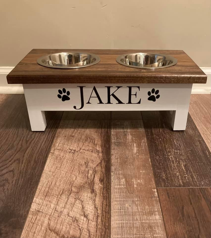 Dog Bowl Stand – Legacy Creations Custom Woodworks