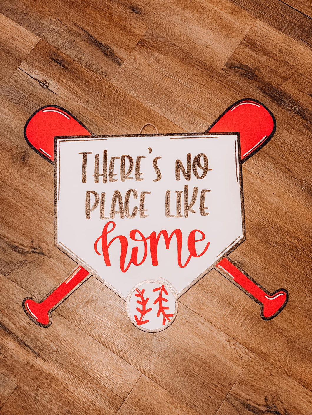 There's No Place Like Home Painted Door Hanger