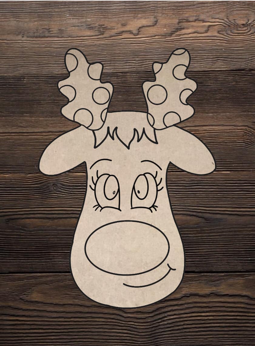 Cut and Traced Reindeer