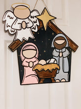 Load image into Gallery viewer, Cut and Traced Nativity Scene

