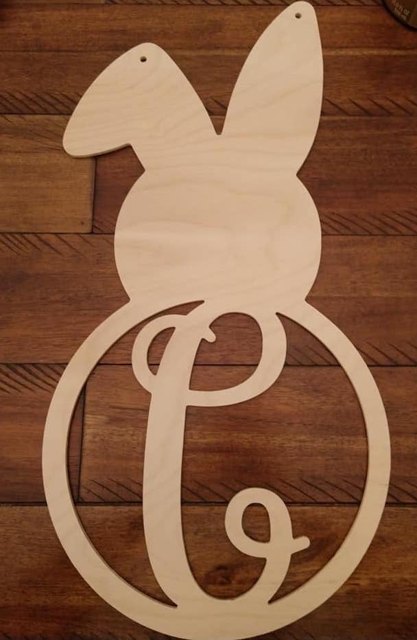 Bunny with Initial 22