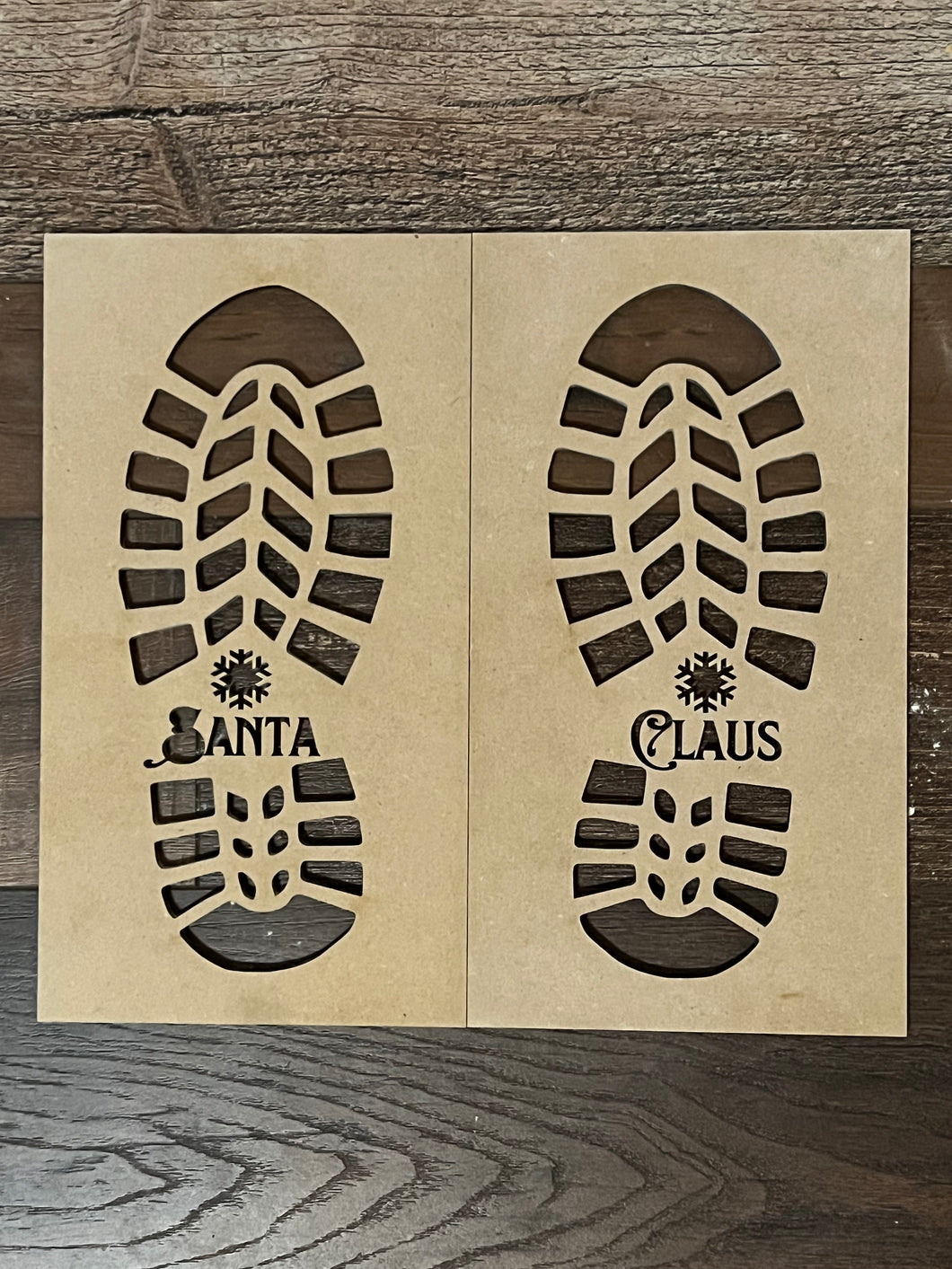 Santa Footprints Template