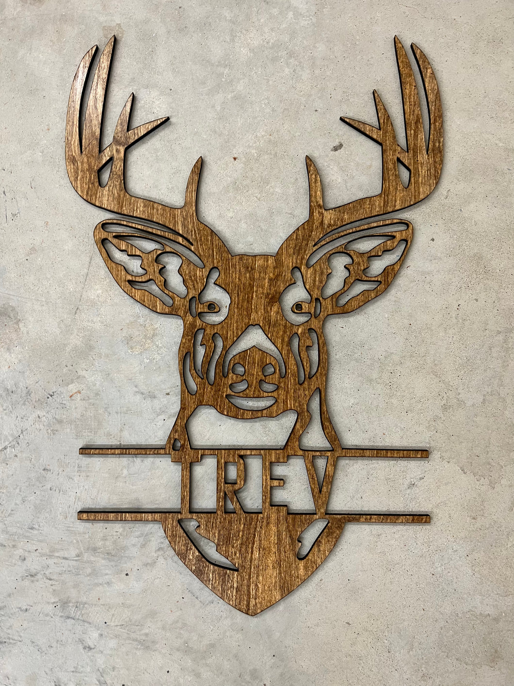 Custom Deer Head with Name