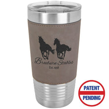 Load image into Gallery viewer, Leatherette Tumbler with Lid
