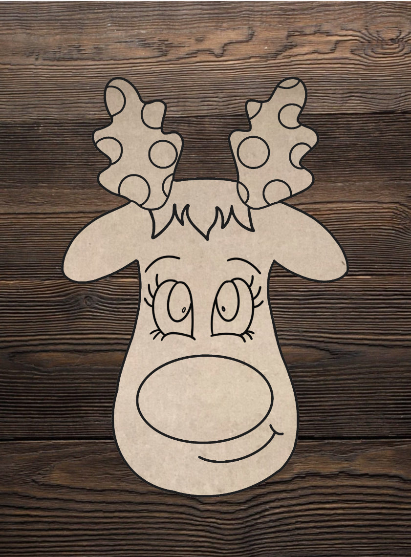 Cut and Traced Reindeer Ornament