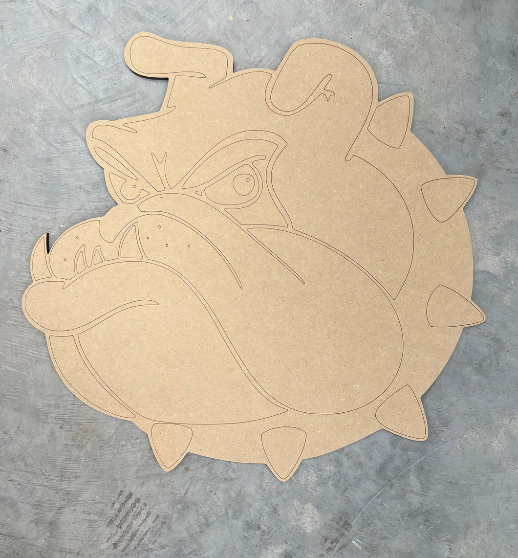 Cut and Traced Bull Dog Ornament